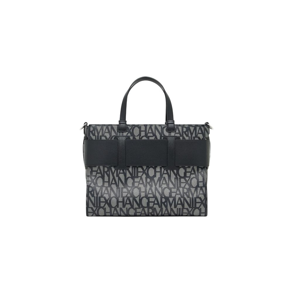 Armani Exchange Black Cotton Handbag - HBPS Beauty & Fashion