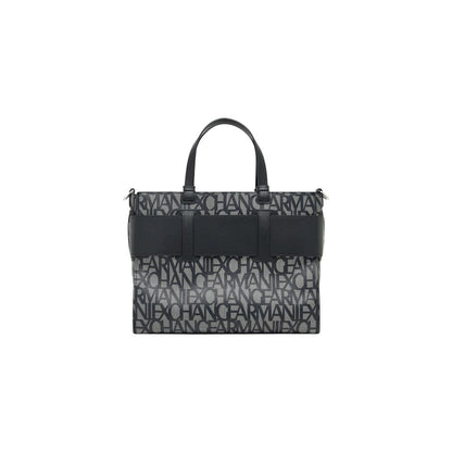 Armani Exchange Black Cotton Handbag - HBPS Beauty & Fashion