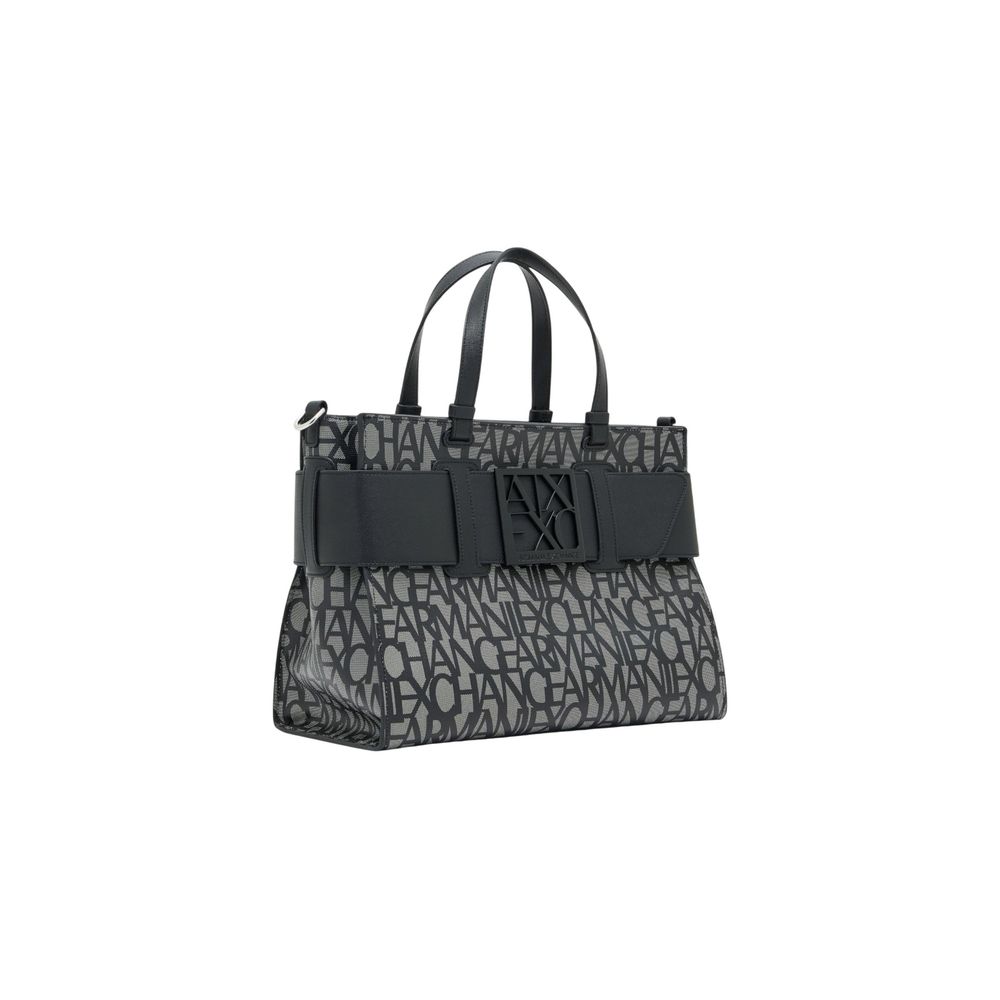 Armani Exchange Black Cotton Handbag - HBPS Beauty & Fashion