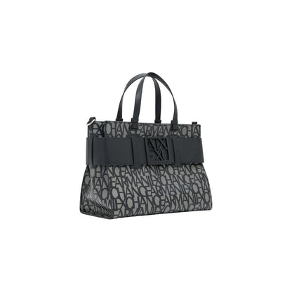 Armani Exchange Black Cotton Handbag - HBPS Beauty & Fashion