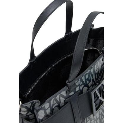 Armani Exchange Black Cotton Handbag - HBPS Beauty & Fashion