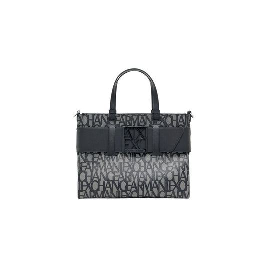 Armani Exchange Black Cotton Handbag - HBPS Beauty & Fashion