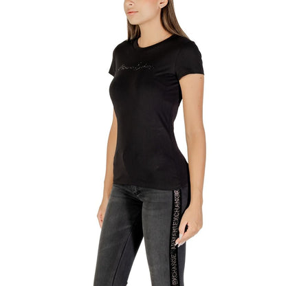 Armani Exchange Black Cotton T-Shirt - HBPS Beauty & Fashion