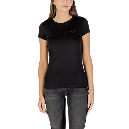 Armani Exchange Black Cotton T-Shirt - HBPS Beauty & Fashion