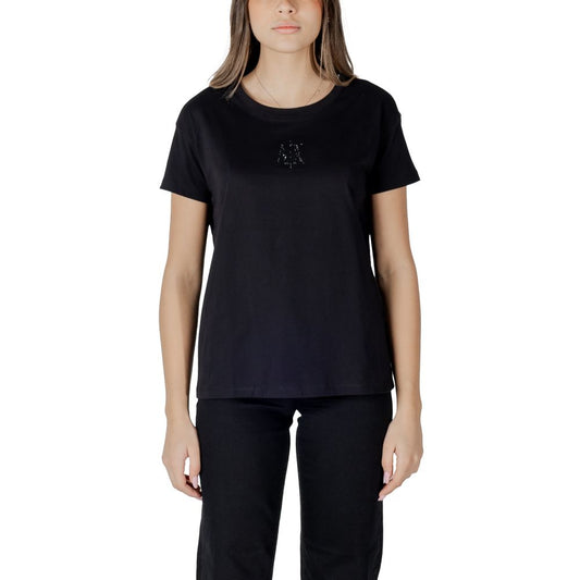 Armani Exchange Black Cotton T-Shirt - HBPS Beauty & Fashion