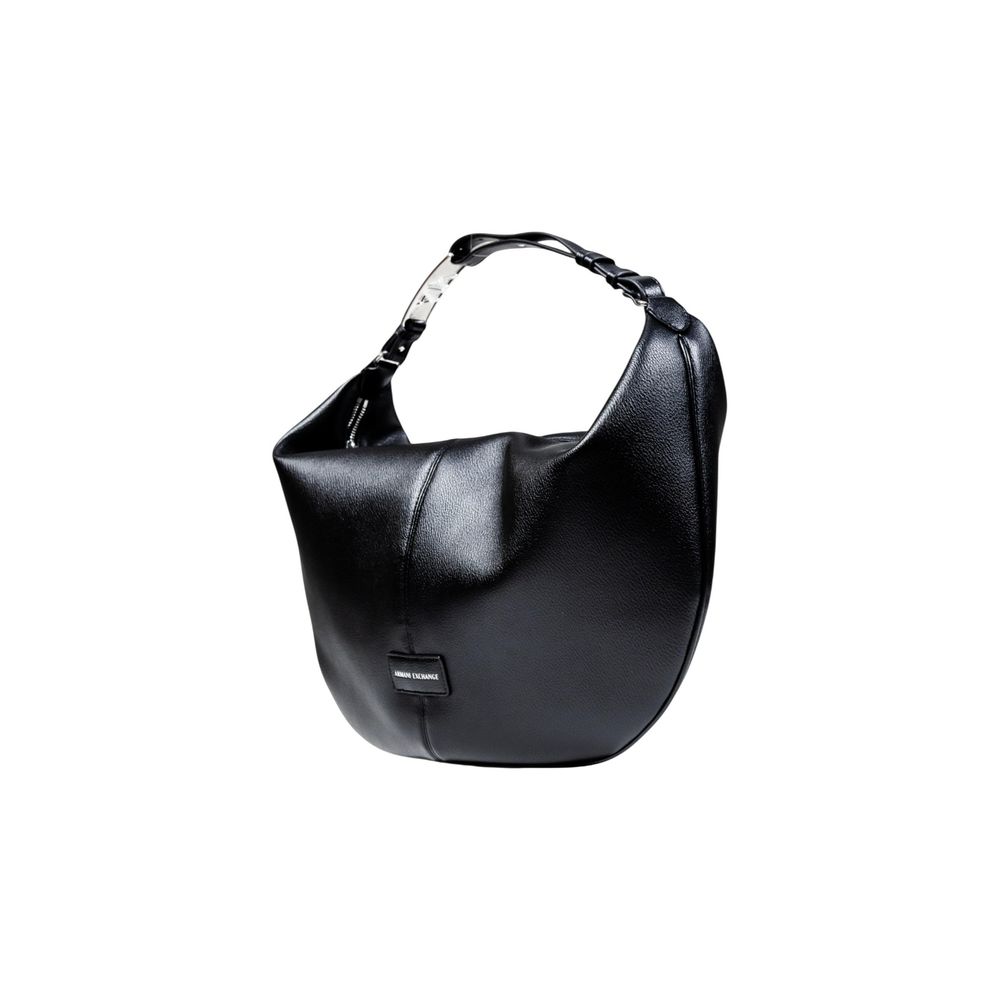 Armani Exchange Black Polyester Handbag - HBPS Beauty & Fashion