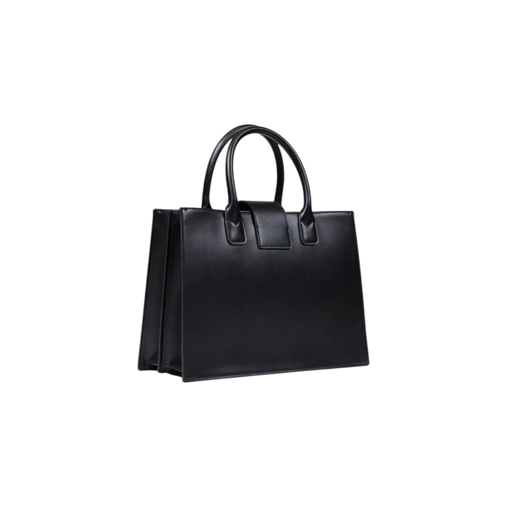 Armani Exchange Black Polyester Handbag - HBPS Beauty & Fashion