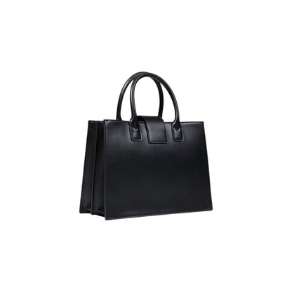 Armani Exchange Black Polyester Handbag - HBPS Beauty & Fashion