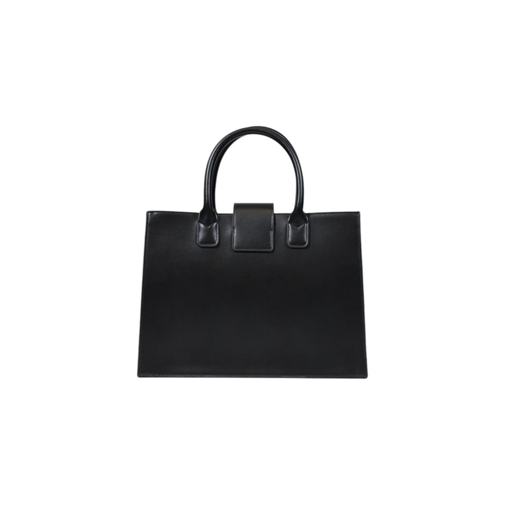 Armani Exchange Black Polyester Handbag - HBPS Beauty & Fashion