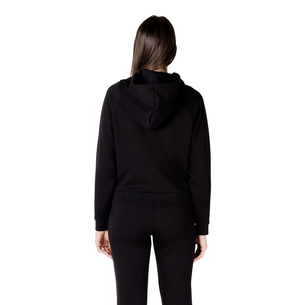Armani Exchange Black Viscose Hoodie - HBPS Beauty & Fashion