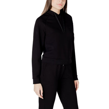 Armani Exchange Black Viscose Hoodie - HBPS Beauty & Fashion