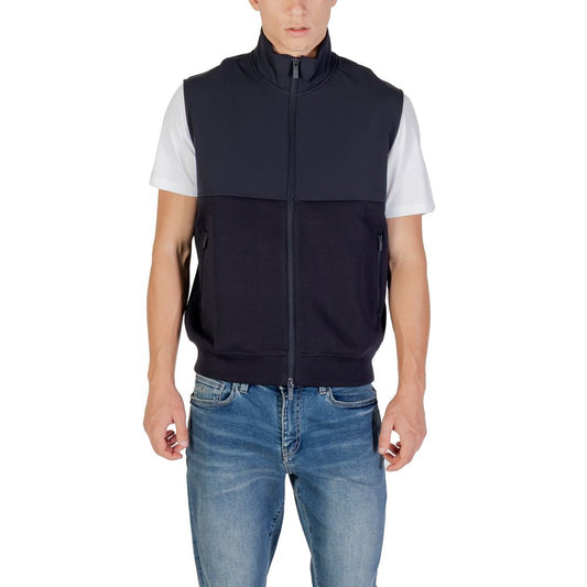 Armani Exchange Blue Cotton Sweatshirt - HBPS Beauty & Fashion