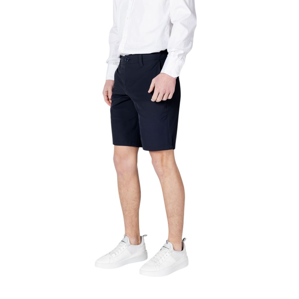 Armani Exchange Blue Polyamide Bermuda Shorts - HBPS Beauty & Fashion