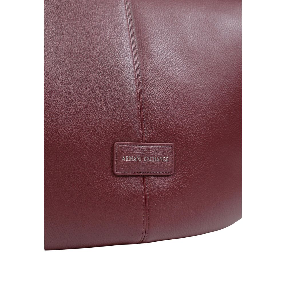Armani Exchange Bordeaux Polyester Handbag - HBPS Beauty & Fashion