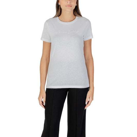 Armani Exchange White Cotton T-Shirt - HBPS Beauty & Fashion