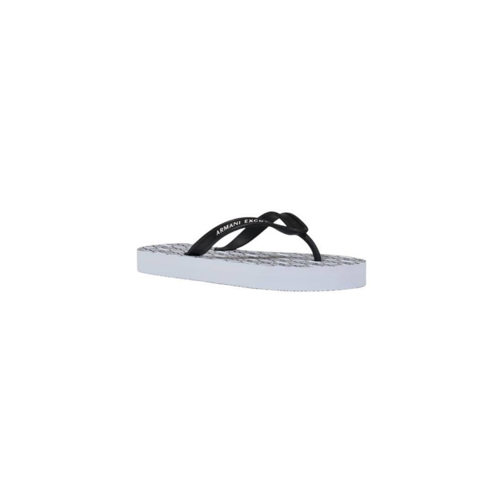Armani Exchange White Rubber Flip-Flop Sandals - HBPS Beauty & Fashion