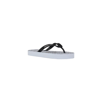 Armani Exchange White Rubber Flip-Flop Sandals - HBPS Beauty & Fashion