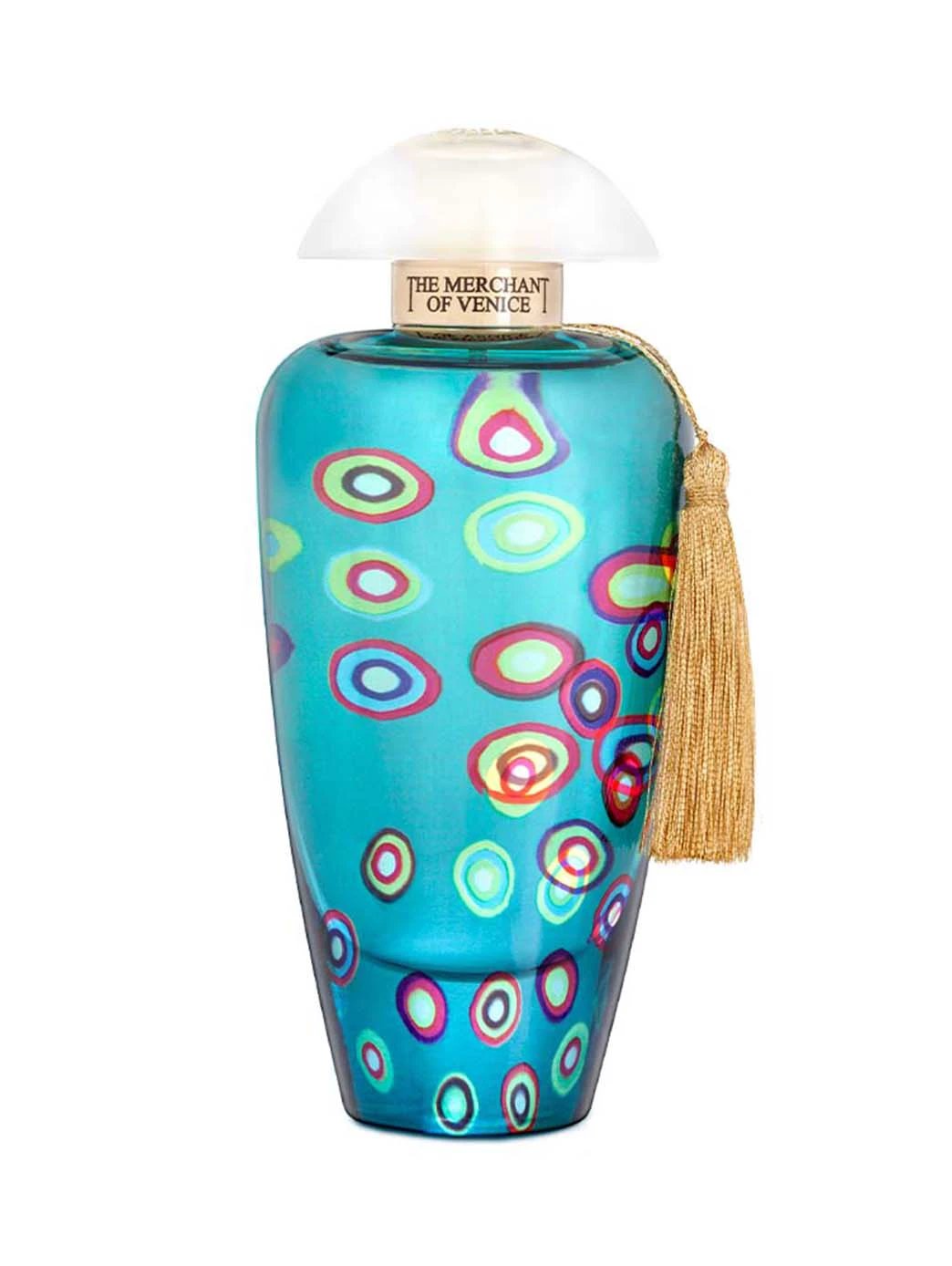 Parfum Mandarin Carnival Flacon Bleu Murano Avec Design Murrine