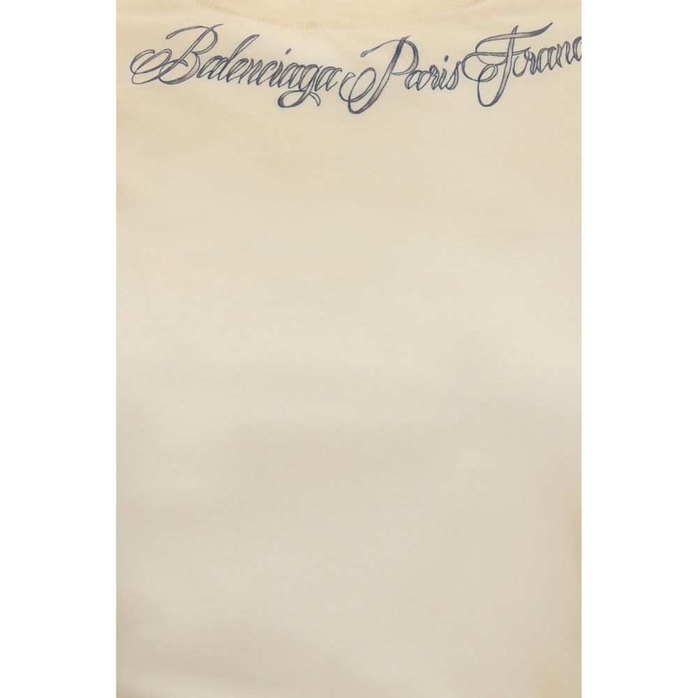 Balenciaga Beige Cotton T-Shirt - HBPS Beauty & Fashion