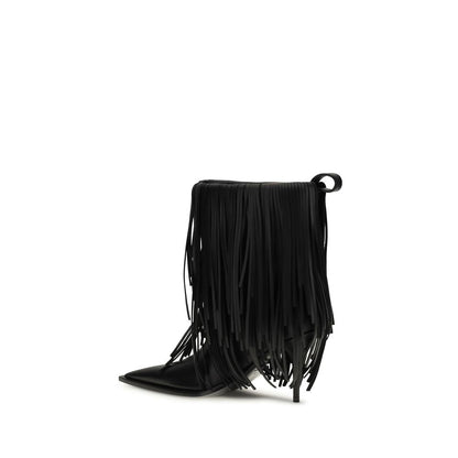 Balenciaga Black Calf Leather Bos Taurus Ankle Boots - HBPS Beauty & Fashion