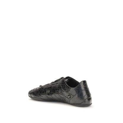 Balenciaga Black Calf Leather Bos Taurus Athletic Sneakers - HBPS Beauty & Fashion