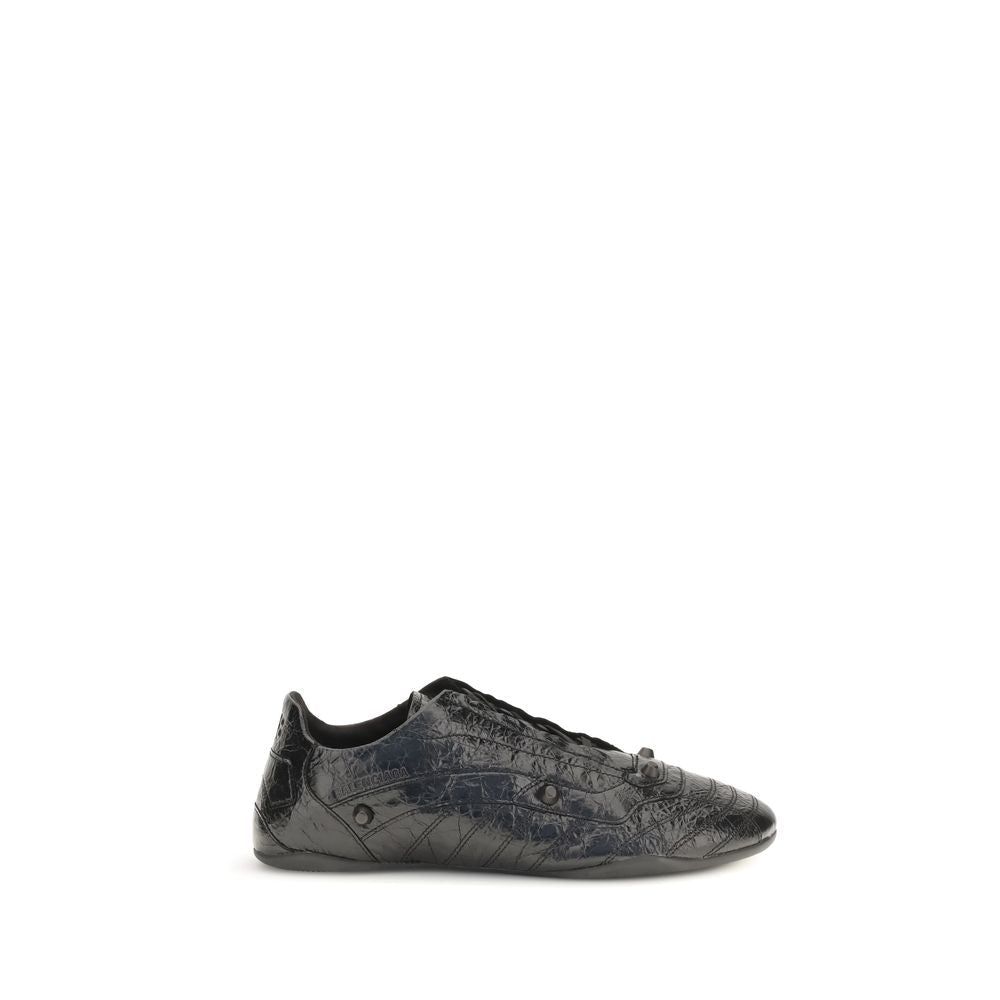 Balenciaga Black Calf Leather Bos Taurus Athletic Sneakers - HBPS Beauty & Fashion