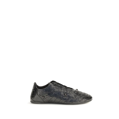Balenciaga Black Calf Leather Bos Taurus Athletic Sneakers - HBPS Beauty & Fashion