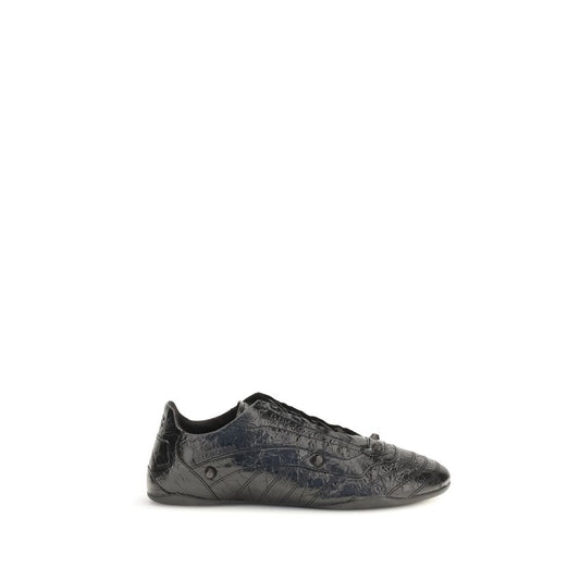 Balenciaga Black Calf Leather Bos Taurus Athletic Sneakers - HBPS Beauty & Fashion