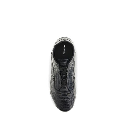 Balenciaga Black Calf Leather Bos Taurus Athletic Sneakers - HBPS Beauty & Fashion
