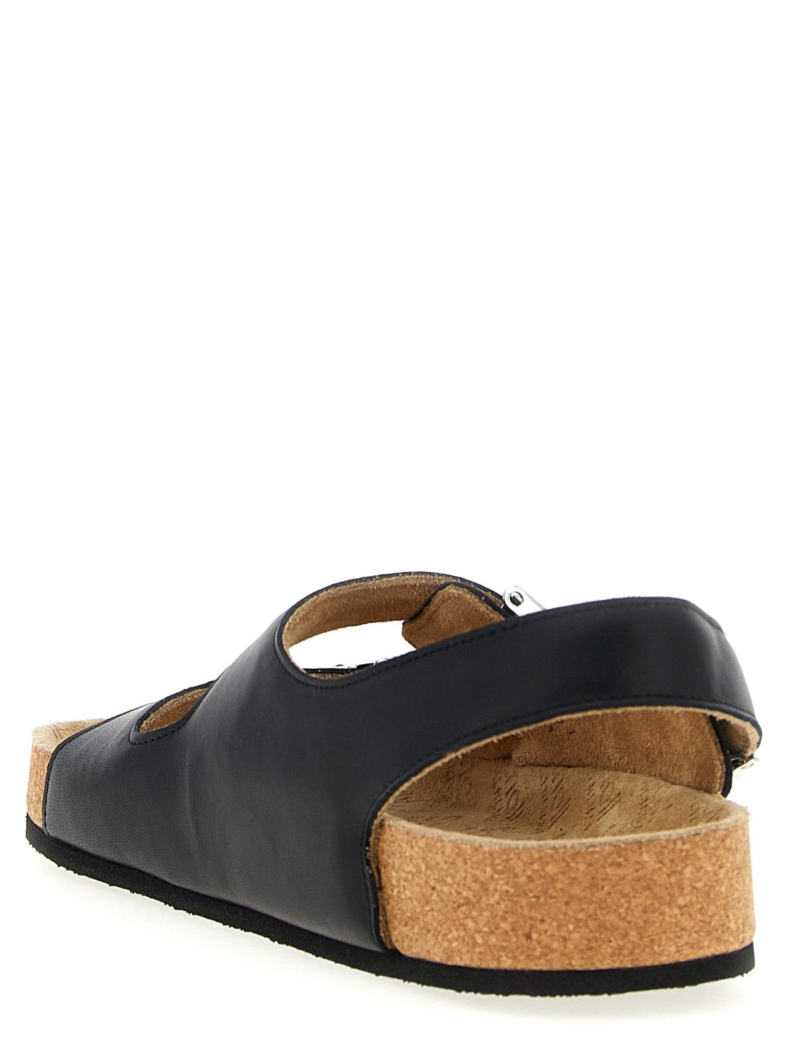 Balenciaga Black Calfskin Flat Sandals - HBPS Beauty & Fashion