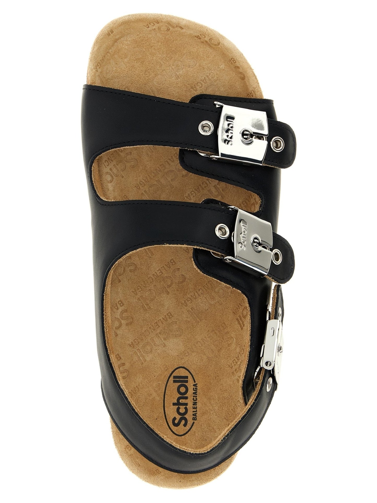 Balenciaga Black Calfskin Flat Sandals - HBPS Beauty & Fashion