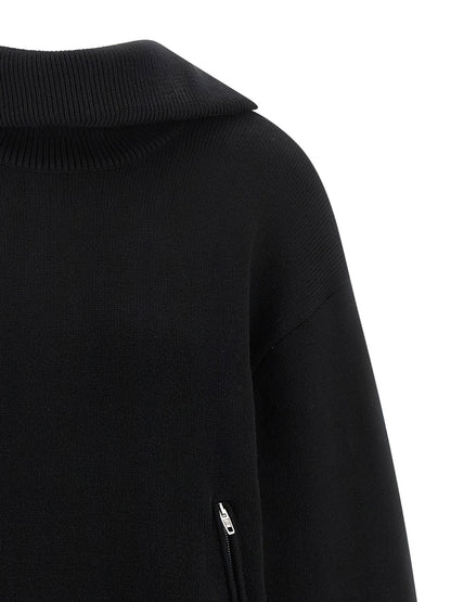 Balenciaga Black Cotton Cardigan - HBPS Beauty & Fashion