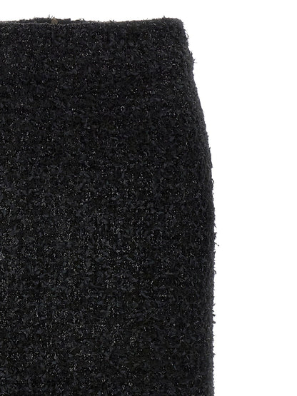 Balenciaga Black Cotton Midi Skirt - HBPS Beauty & Fashion