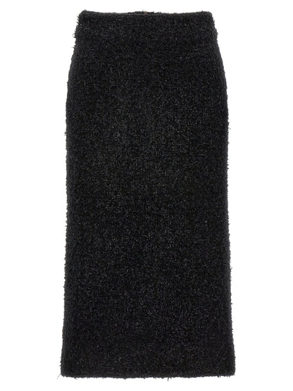 Balenciaga Black Cotton Midi Skirt - HBPS Beauty & Fashion