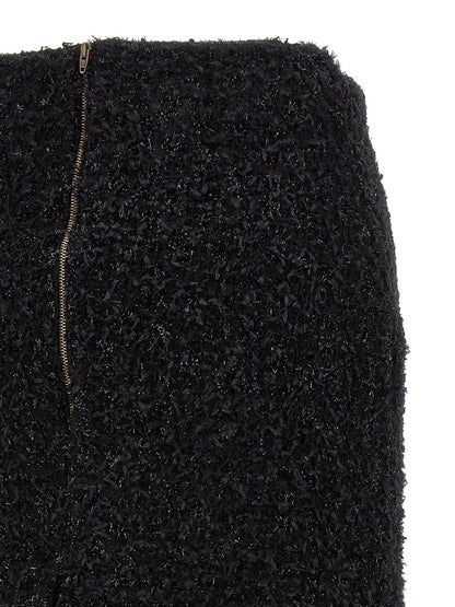 Balenciaga Black Cotton Midi Skirt - HBPS Beauty & Fashion