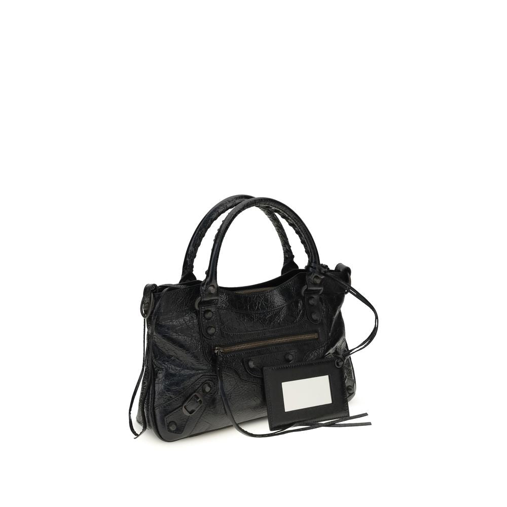Balenciaga Black Lamb Ovis Aries Aries Shoulder Bag - HBPS Beauty & Fashion
