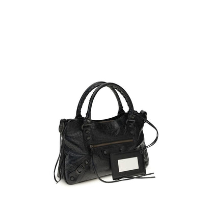 Balenciaga Black Lamb Ovis Aries Aries Shoulder Bag - HBPS Beauty & Fashion