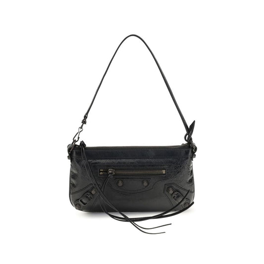 Balenciaga Black Lamb Ovis Aries Aries Shoulder Bag - HBPS Beauty & Fashion