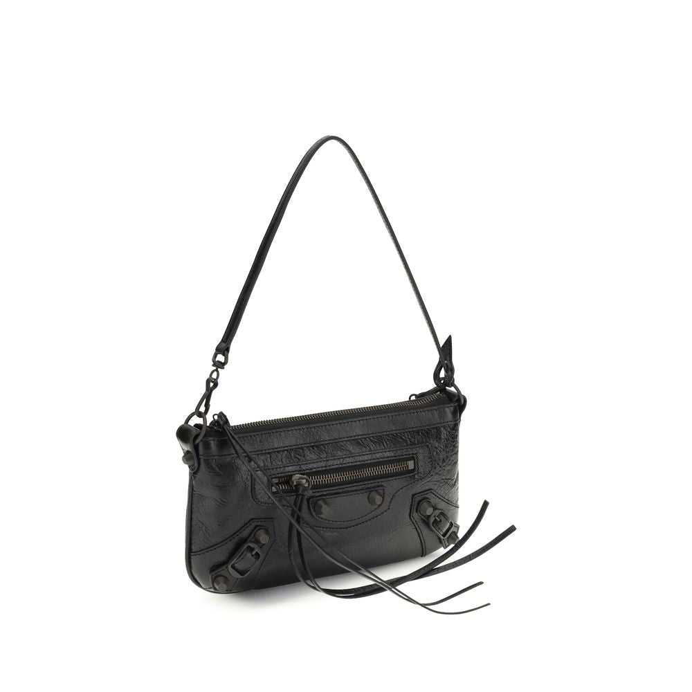 Balenciaga Black Lamb Ovis Aries Aries Shoulder Bag - HBPS Beauty & Fashion