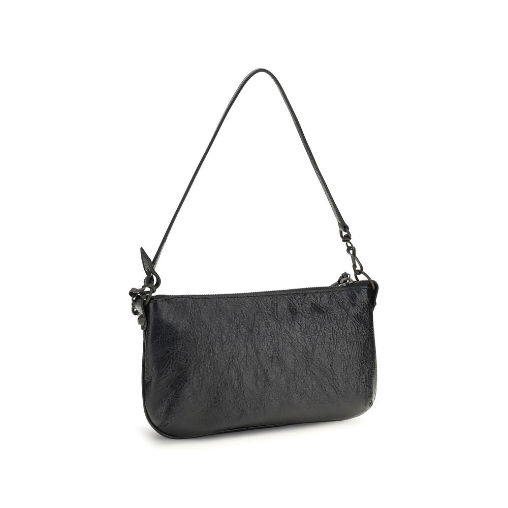 Balenciaga Black Lamb Ovis Aries Aries Shoulder Bag - HBPS Beauty & Fashion