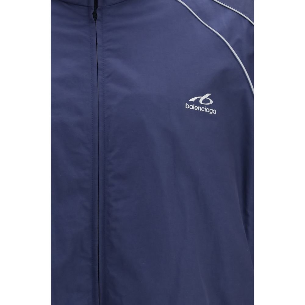 Balenciaga Blue Cotton Shell Jacket - HBPS Beauty & Fashion