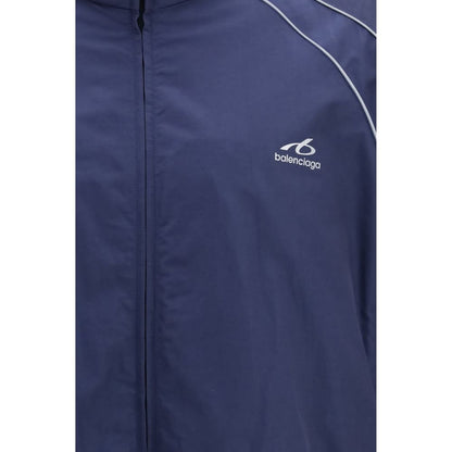 Balenciaga Blue Cotton Shell Jacket - HBPS Beauty & Fashion