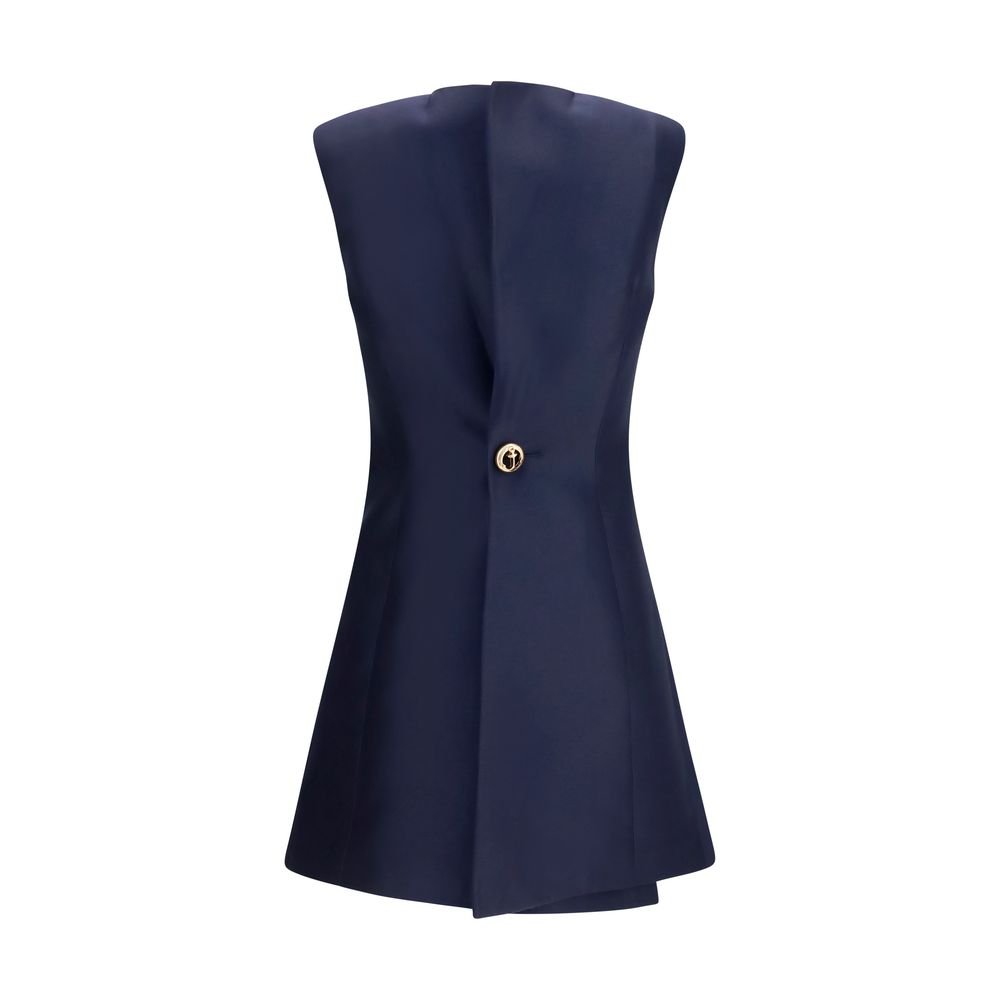 Balenciaga Blue Wool Oves Aries Casual Dress - HBPS Beauty & Fashion