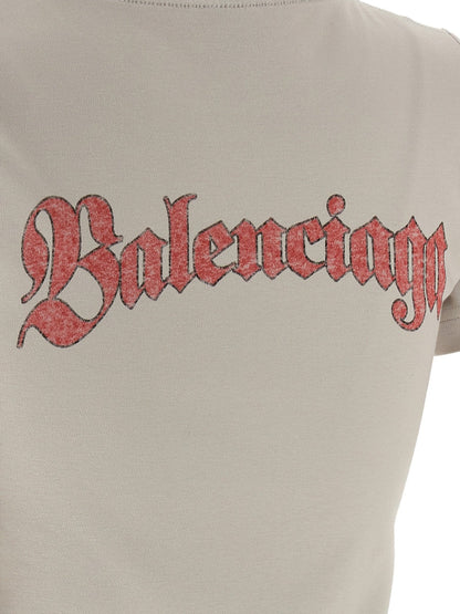 Balenciaga Gray Cotton T-Shirt - HBPS Beauty & Fashion