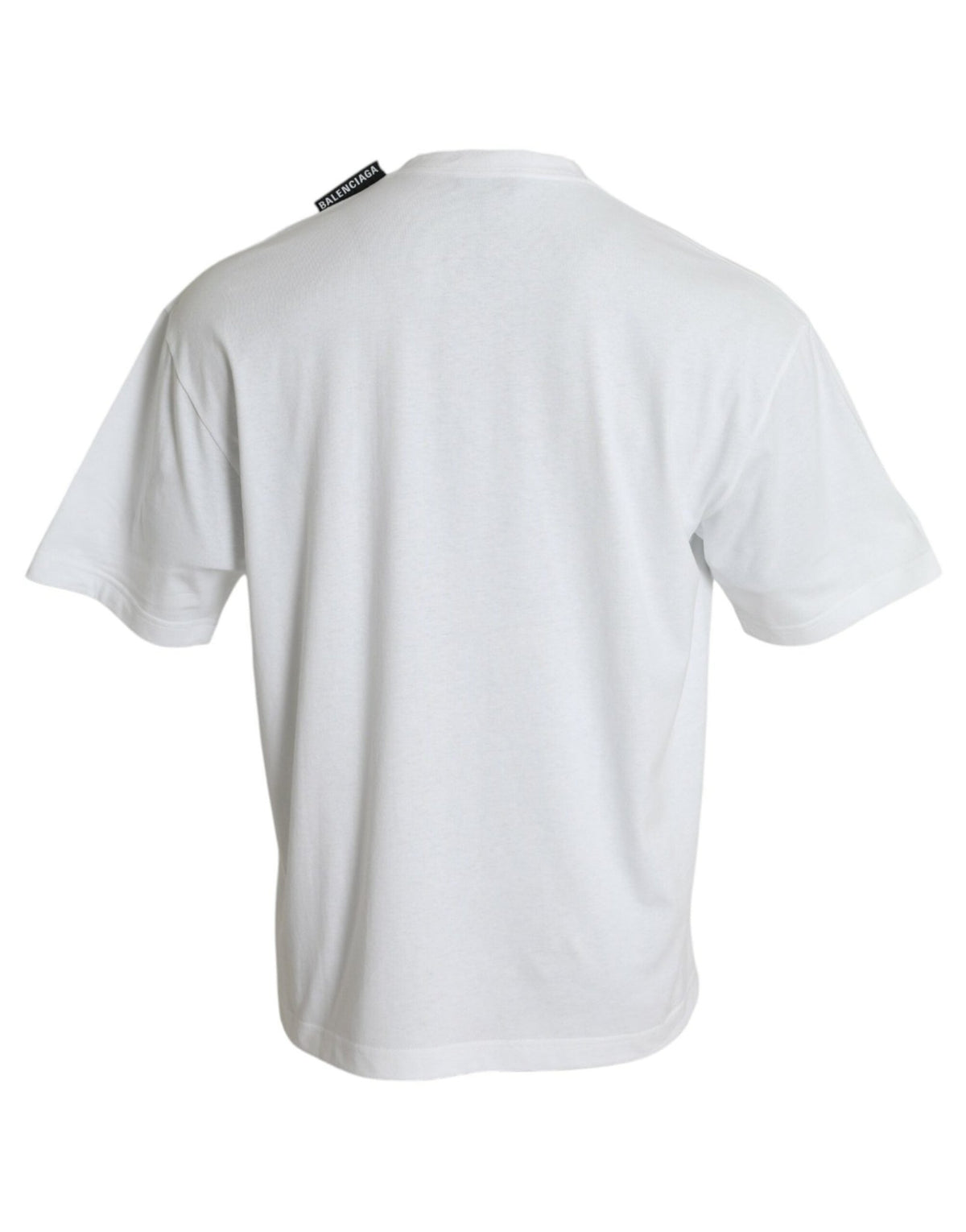 Balenciaga Off White Cotton Jersey Round Neck T-shirt - HBPS Beauty & Fashion