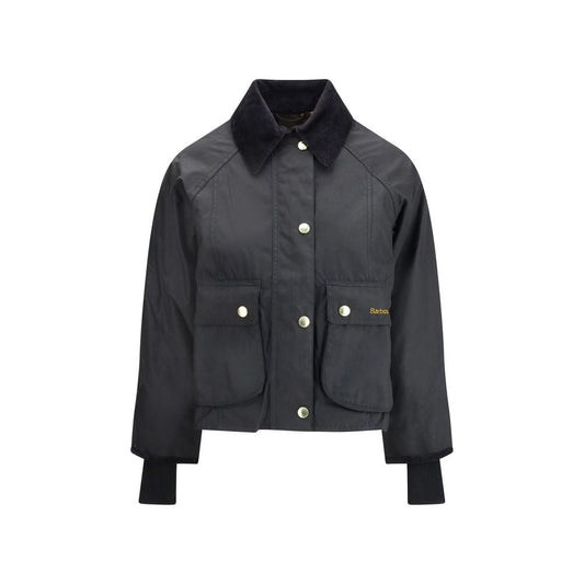 Barbour Black Cotton Full-Length Jacket - HBPS Beauty & Fashion