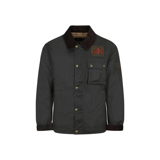 Barbour International Bicolor Cotton Full-Length Jacket - HBPS Beauty & Fashion