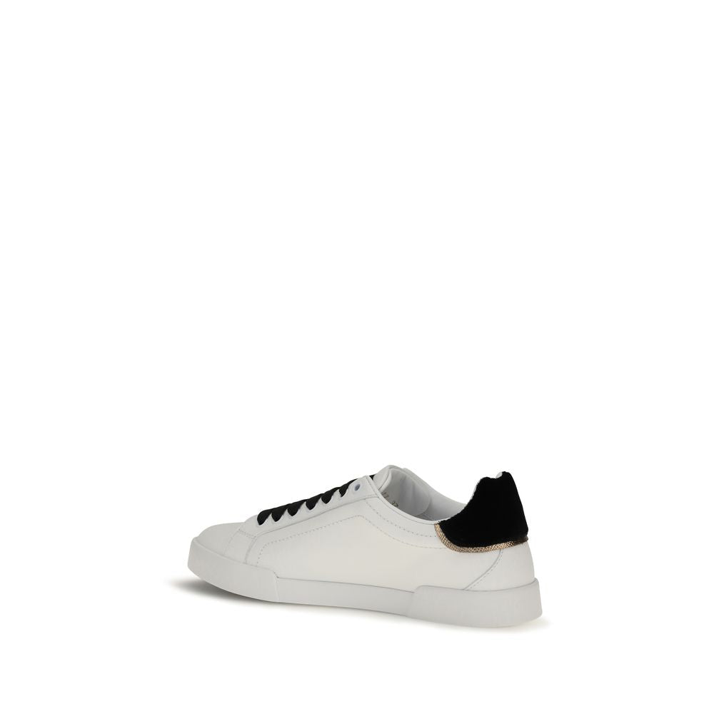 Baskets Dolce & Gabbana femme en cuir de veau blanc – DO-CK2488A3L778B926 - HBPS Beauty & Fashion