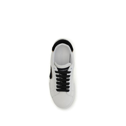 Baskets Dolce & Gabbana femme en cuir de veau blanc – DO-CK2488A3L778B926 - HBPS Beauty & Fashion