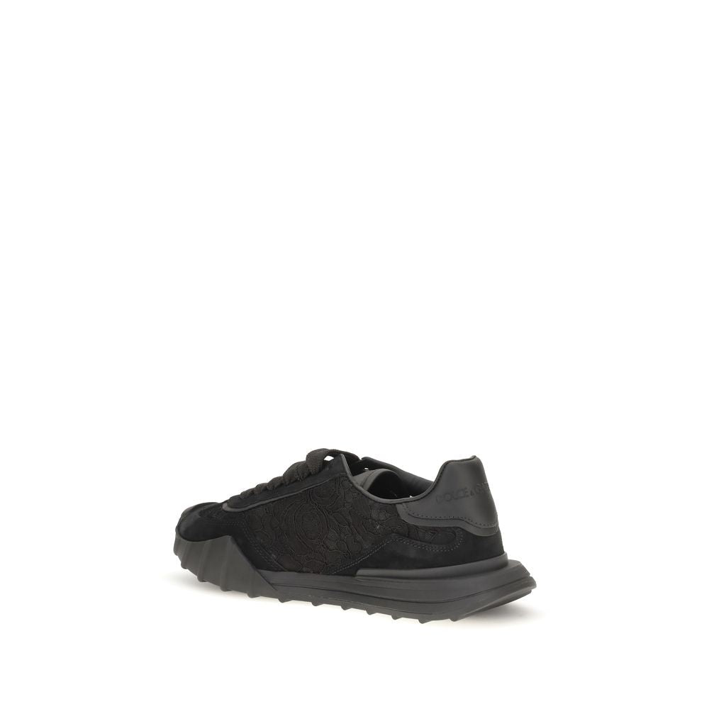Baskets Dolce & Gabbana femme en cuir de veau noir – DO-CK2487A3S648B956 - HBPS Beauty & Fashion